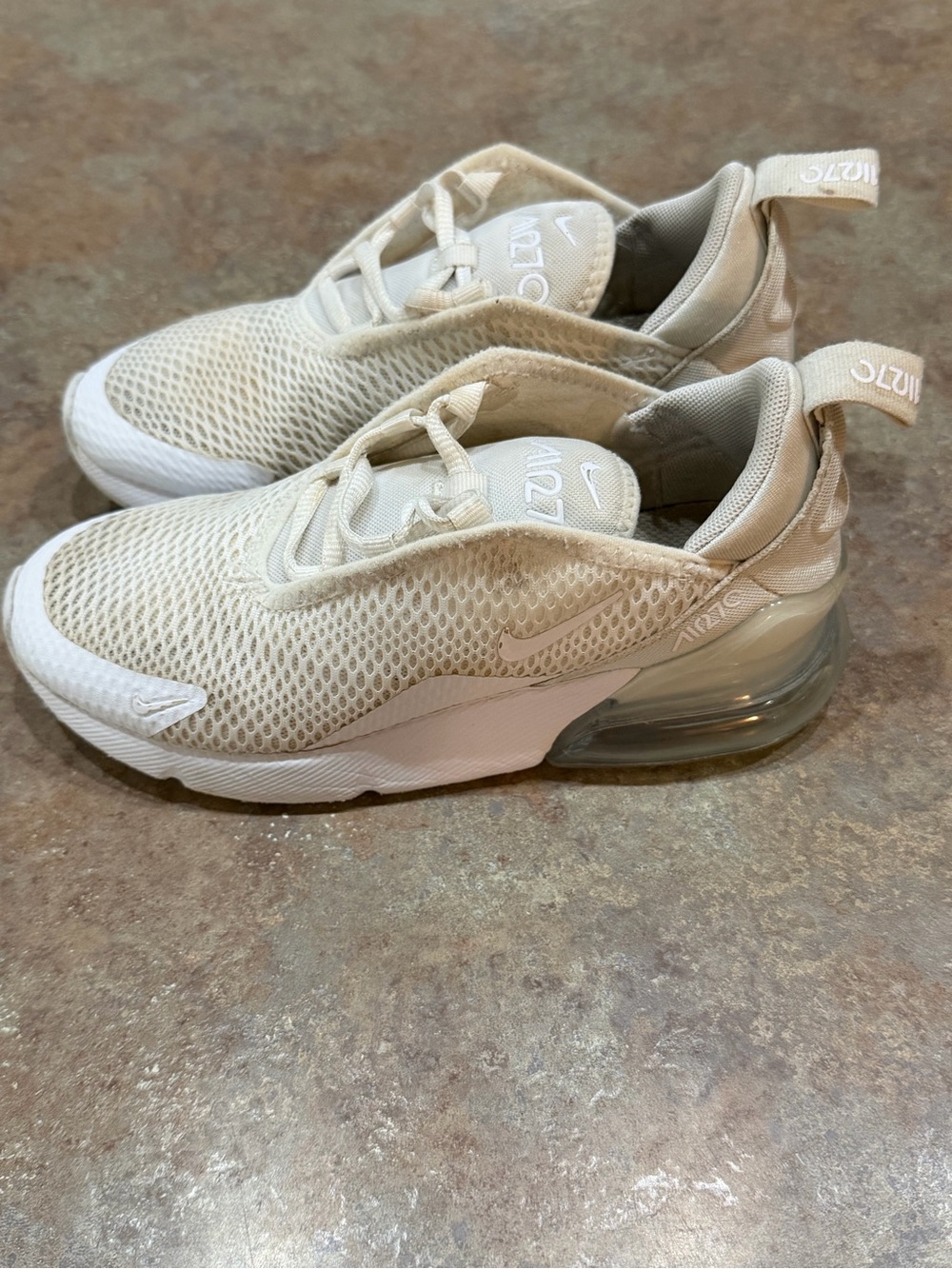 Nike Kids Air Max 270 Breathable Sneaker - Beige